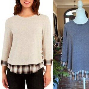 I.N. Studio Layered-Look Top size L